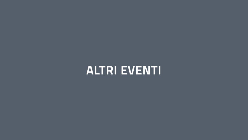 Altri eventi