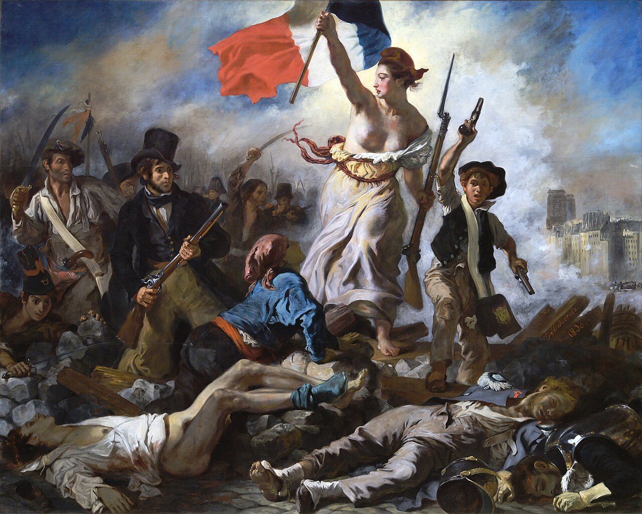 La Libertà che guida il popolo, Eugène Delacroix
